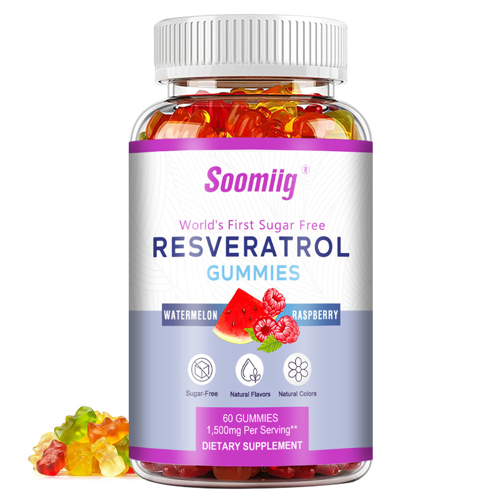 Resveratrol Gummies Promotes Skin Balance and Health with Antioxidant Properties