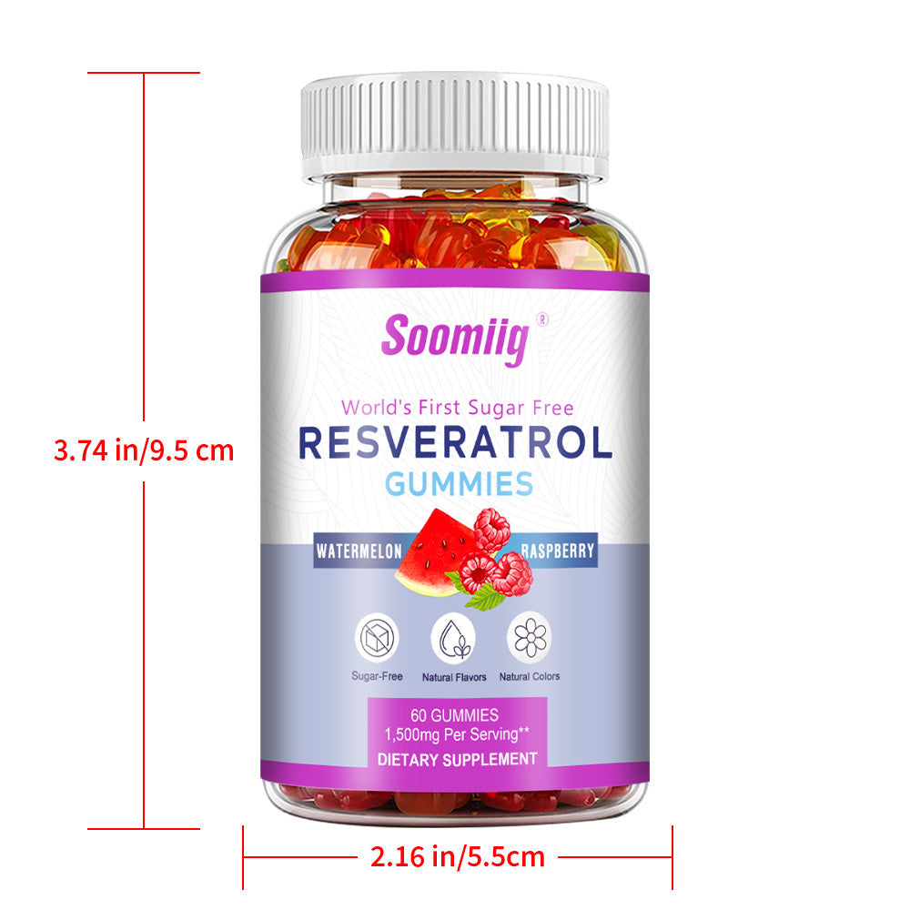 Resveratrol Gummies Promotes Skin Balance and Health with Antioxidant Properties