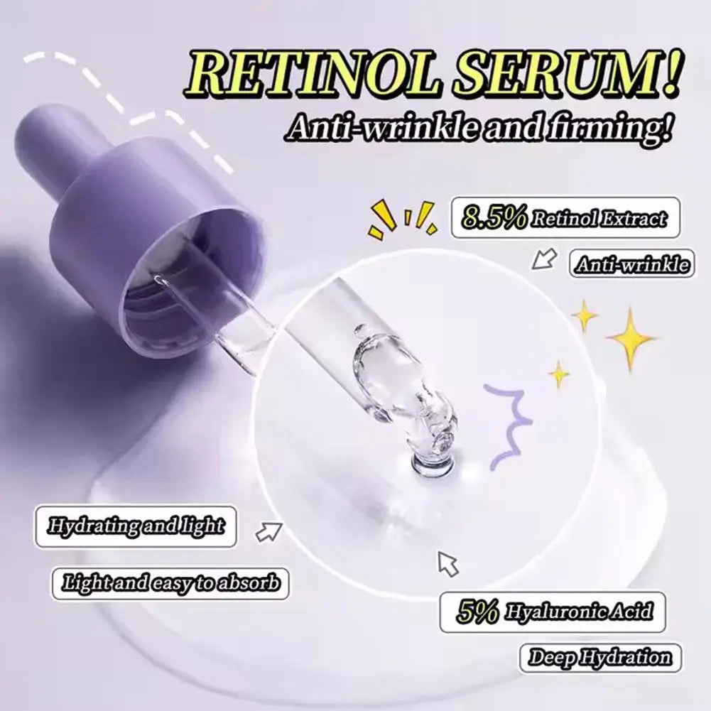 3pcs Nicotinamide Retinol Vitamin C Serum Deep Moisturizing Hydrating Shrink Pores Nourishing Facial Essence Skin Care