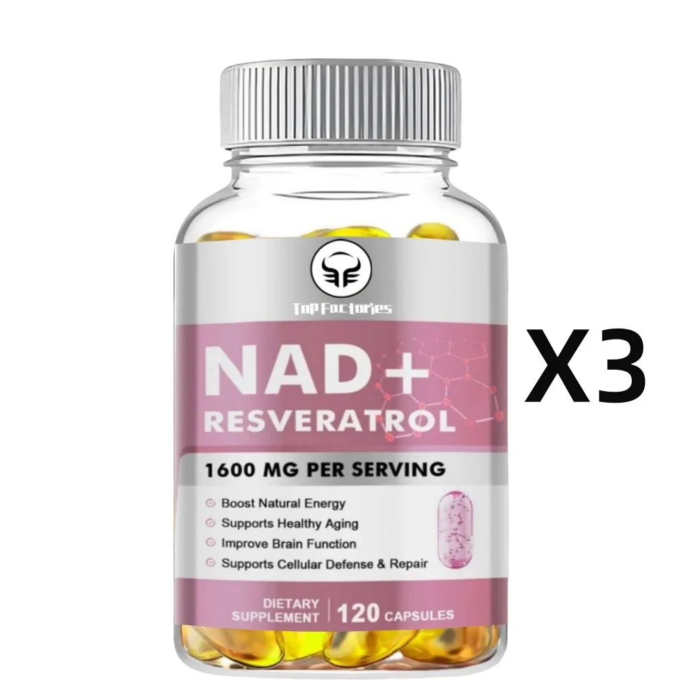 NAD Supplement, 1600mg - Liposomal NAD+Supplements Resveratrol, Nad Plus Promotes Supplements