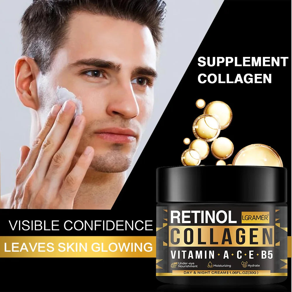 Collagen & Retinol Cream Anti Aging Whitening Cream Face Moisturizer Anti Wrinkle Day & Night Retinol Moisturizer Face Cream