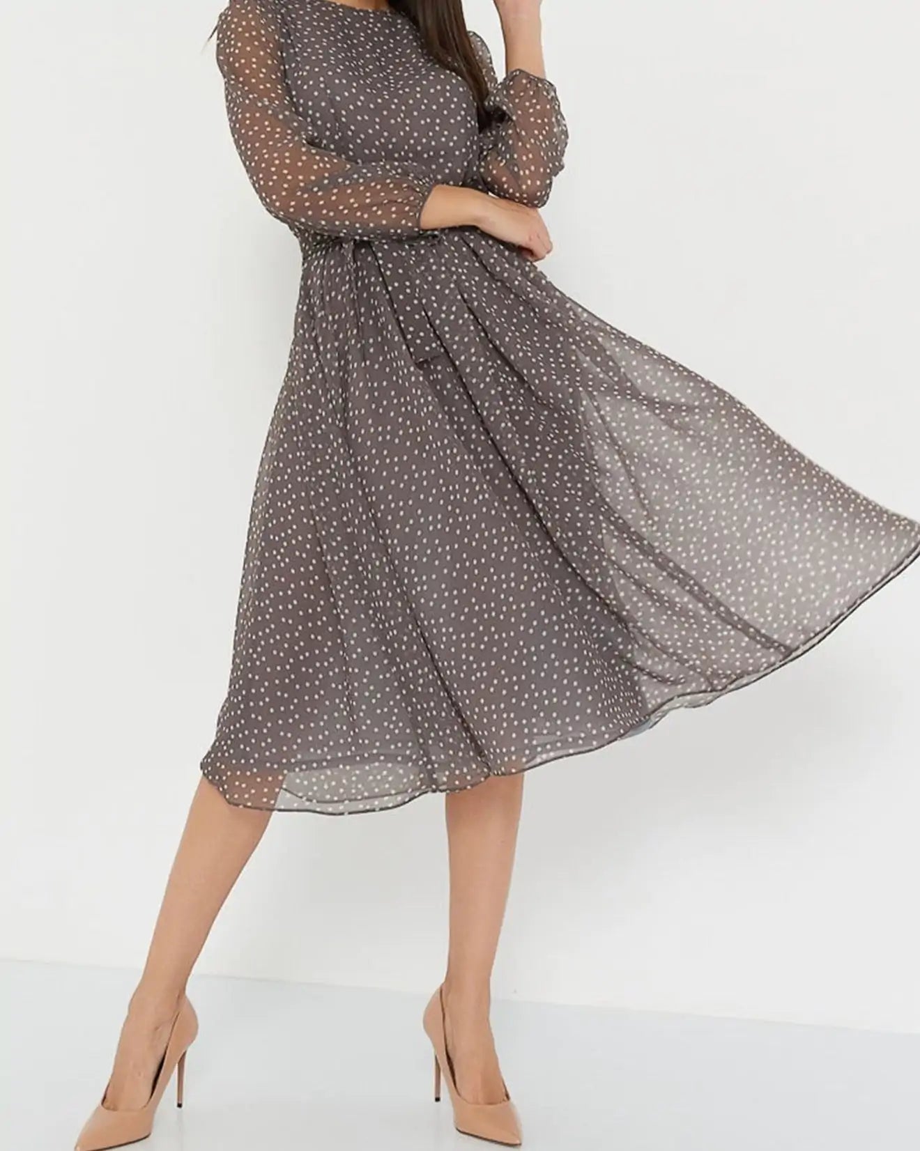 Elegant Long Sleeve Vintage Dress