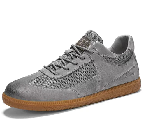 Men's Leather Trainers – Breathable & Casual German Style