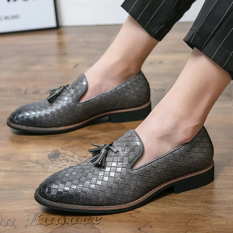 Luxury Italian Style Tassel Leather Loafers