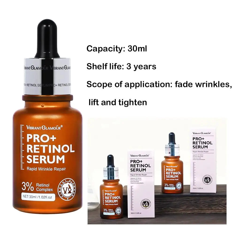 30ml 3% Pro Retinol Serum 3X Peptides 5X Ceramides VE Brighten Skin Anti Wrinkle Anti Sugar Anti Oxygen Skin Care