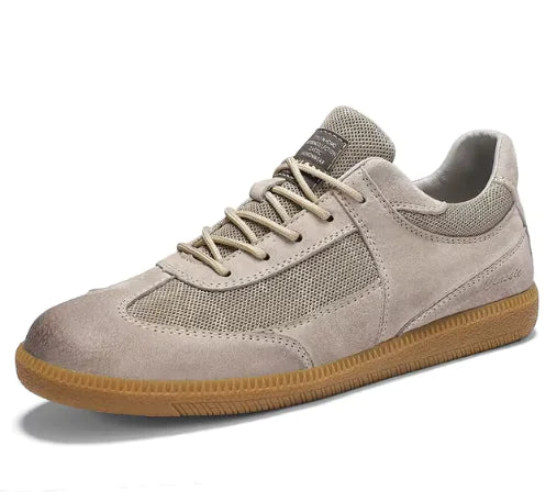 Men's Leather Trainers – Breathable & Casual German Style